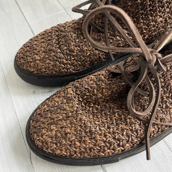 RARE Del Toro Brown Woven Chukka Sneaker Size 11 - Picture 6 of 7